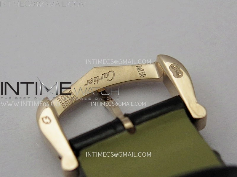 Tank Francaise Ladies 21.2mm RG 8848F 1:1 Best Edition Silver Dial on Black Leather Strap Ronda Quartz V2